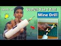 How To Make Mini Drill Machine Useful 3 In 1 Tool Telugu Experiments Dremel Tool