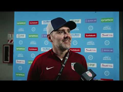 U-17 MNT HEAD COACH GONZALO SEGARES postgame; Team USA beat Cuba in World Cup qualifiers