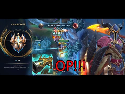 NEW BUFFED CRIT PANTHEON IN CHALLENGER INSANE DAMAGE- LEAGUE OF LEGENDS WILD RIFT