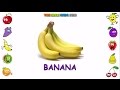 Fruits And Vegetables For Kids Fruits Name For Kids Children Toddlers And Kindergarten