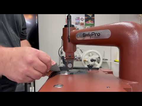 TandyPro® by Leather Machine Co. NP4 Skiving Machine Demo with Dank & Co.