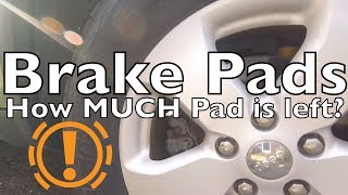 How To Check Brake Pads - How much ▁ ▂ ▅ is left?