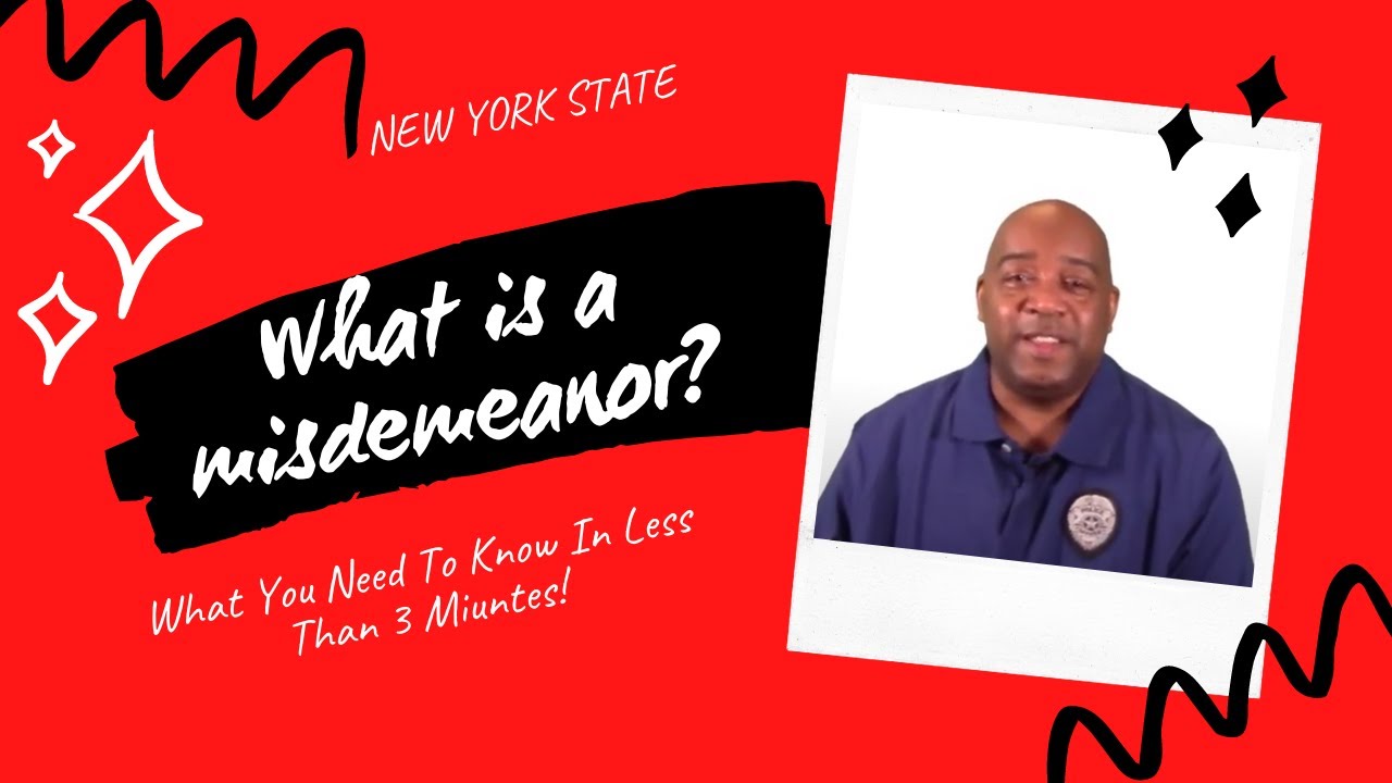 What is a class A misdemeanor in NY?