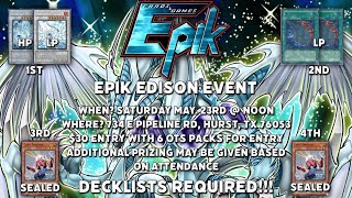 Epik Edison Event Tournament