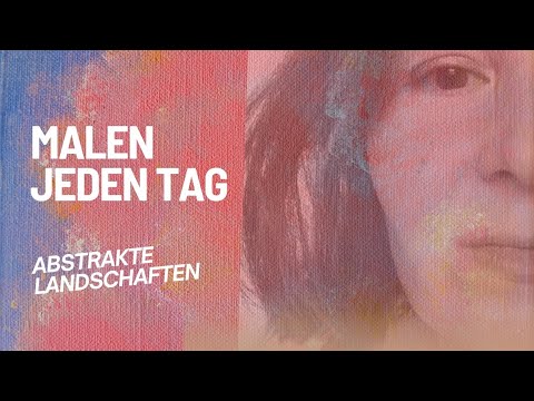 Einfache Acrylmalerei Schwammtechnik Blending #kunst