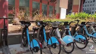 Divvy rent a bike at Chicago downtown
