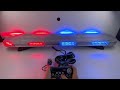 Modro-červená LED rampa 12/24V - 72x 1,5W LED / ECE R65, R10 (542x210x40mm) - Video Youtube