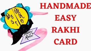 Handmade Rakhi Card for  brother | Raksha Bandhan greeting card | Diy Rakhi Card 2021
