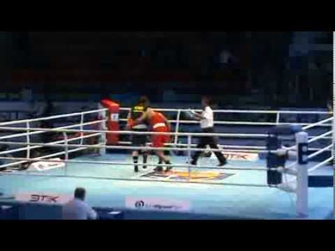 VM Almaty 2013 Hampus Henriksson vs Vijender Singh rond 3