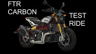 2021 INDIAN FTR CARBON TEST RIDE, IN THE RAIN