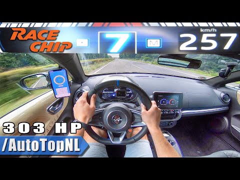 303HP Alpine A110 RACECHIP 257km/h AUTOBAHN POV by AutoTopNL