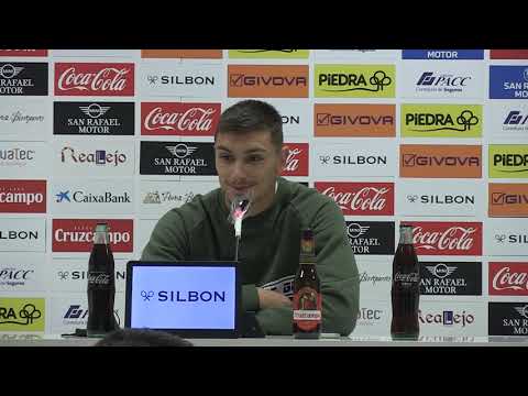 Adrián Fuentes, tras su gol ante el Cacereño