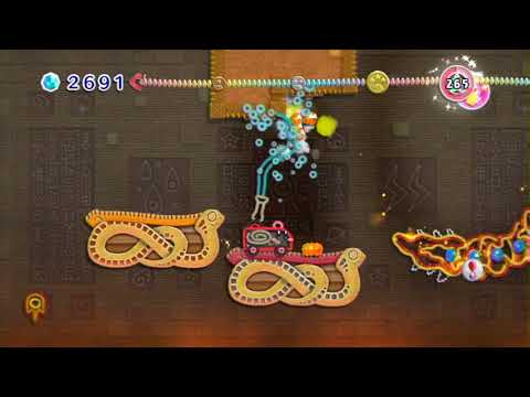 Kirby's Epic Yarn - Temper Temple Walkthrough
