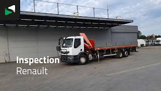 Cami&atilde;o de caixa aberta Renault Premium 320 Premium 6X2 Fassi F95A.22 Manual Gearbox Lift Axle | Imagem 4 - Autoline