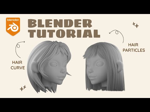 BLENDER TUTORIAL _ Hair Curve & Hair Particles
