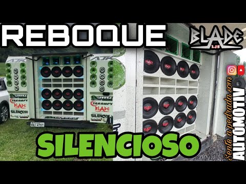 REBOQUE SILENCIOSO ALTO FALANTE BLADE 8K4/SENTE A PEDRADA SOM AUTOMOTIVO