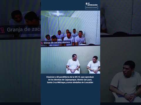 Enjuician a 60 pandilleros de la MS-13 que operaban en Cuscatlán