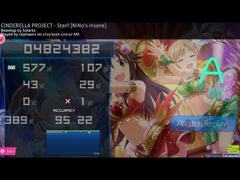 Osu! Star!! - CINDERELLA PROJECT - [1miss  93.26%]