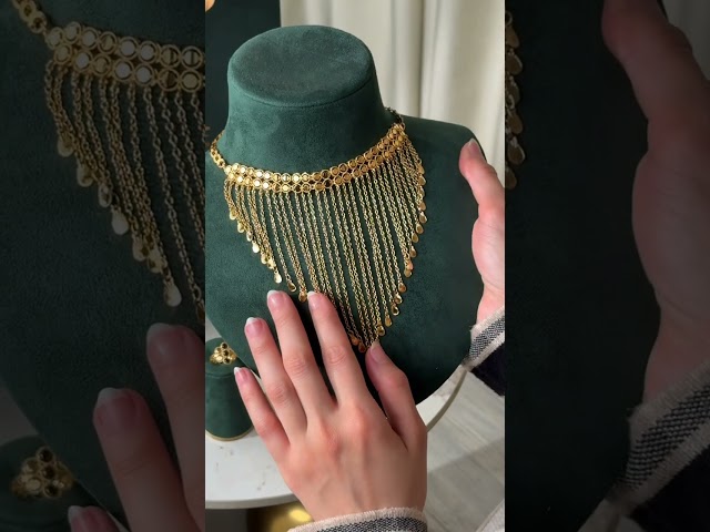 طقم رمش العروس بديل الذهب من خاتون®