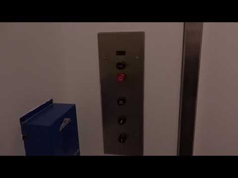 FINAL RIDE/NEW CAMERA: Antique Haughton Hydraulic Elevator - Albright-Knox Art Gallery - Buffalo, NY