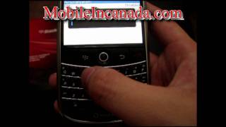 How to enter unlock code on Rogers Blackberry Bold 9000 - www.Mobileincanada.com