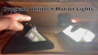 Utilitech Solar Power Motion Lights - Programming