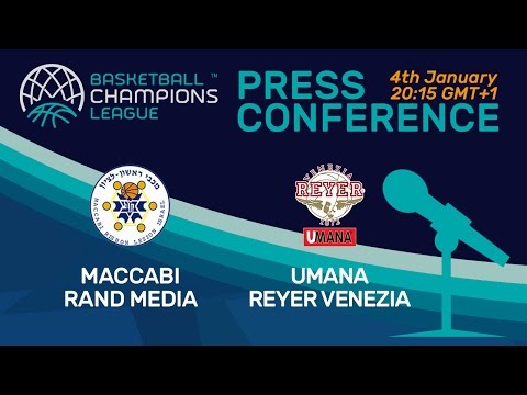 Maccabi Rand Media v Umana Reyer Venezia - Press Conference - Basketball Champions League