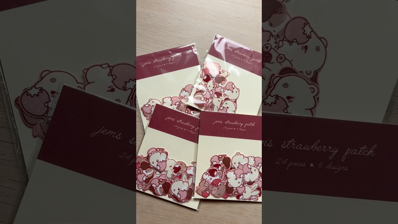 how i make my best selling sticker flakes! 🍓