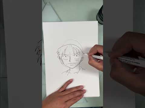 #tutodessin #luffy de #onepiece 😁 #dessin #tuto #manga #apprendreledessin