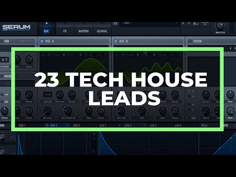 23 TECH HOUSE LEADS IN 17 MINUTES (FISHER, Dom Dolla, James Hype) [SOUND DESIGN TUTORIAL]