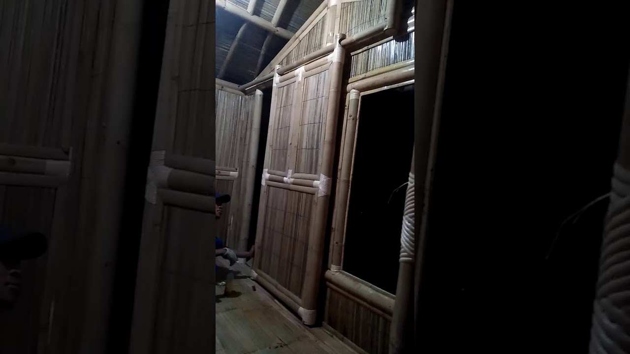 Pintu Seliding bambu