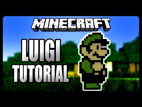 Minecraft Pixel Art Tutorial - Luigi