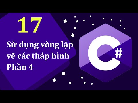 Học C qua bài tập 17 Sử dụng vòng lặp vẽ các tháp hình Phần 4