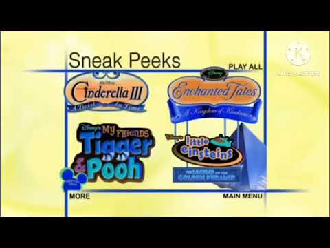 Sneak Peeks Menu from Walt Disnsy Home Entertainment DVD in G Major