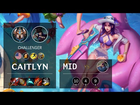 Caitlyn Mid vs Yasuo - NA Challenger Patch 10.16