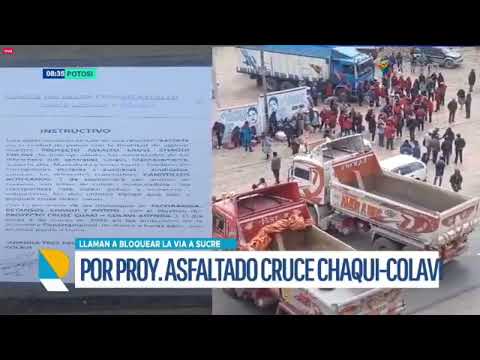 COMITÉ IMPULSOR DEL ASFALTO CRUCE CHAQUÍ CONVOCA A BLOQUEO PARA EXIGIR APROBACIÓN DEL PROYECTO