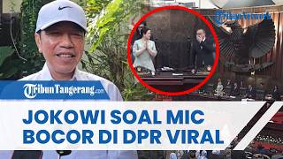 Jokowi Tanggapi dengan Senyuman soal Viral Insiden Mic Bocor saat Rapat DPR RI Bersama Prabowo