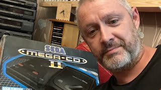 Sega Mega CD console box has arrived and found original manual, love a good box😂. 