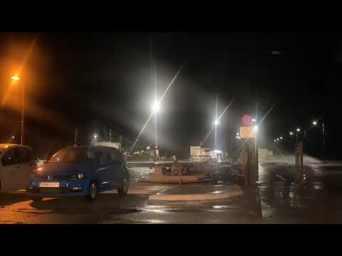 Naxos Daily Vlogs - Naxos Town By Night - Driving Around with Anargyros
