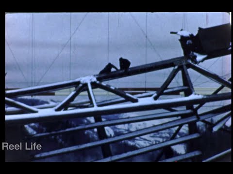 1958 Peace River Suspension Bridge collapse clean up and debris removal, Taylor, BC