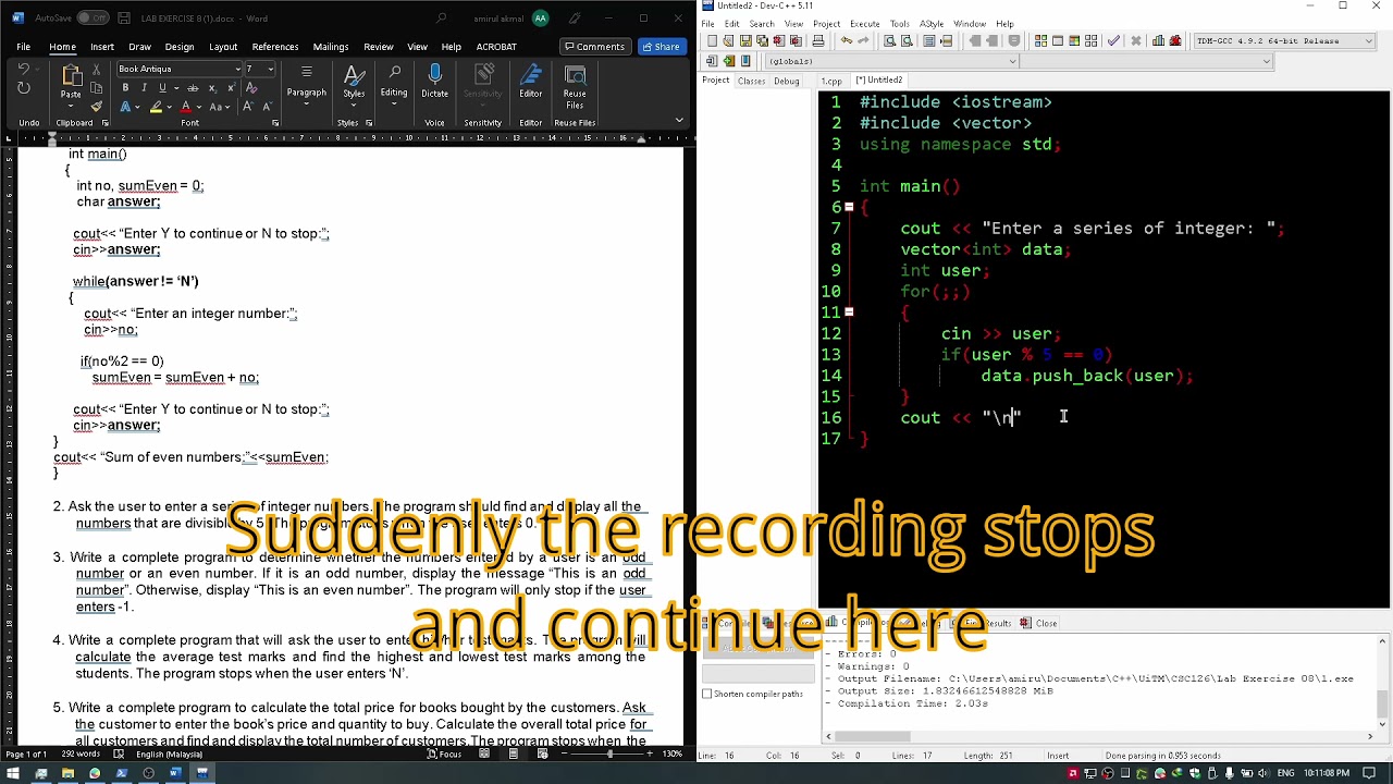 Lab Exercise 8 | CSC126