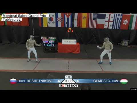 2020 158 T32 13 M S Individual Montreal CAN GP RED RESHETNIKOV RUS vs GEMESI HUN