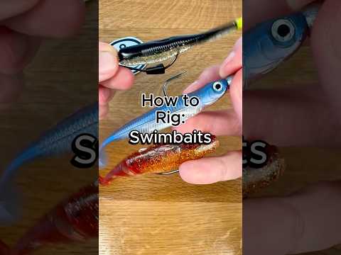 How to rig swimbaits #fishing #swimbait #fishingtips #bassfishing