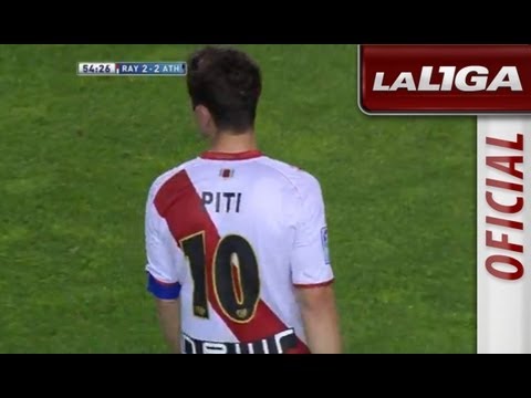 Gol de Piti (2-2) en el Rayo Vallecano - Athletic Club - HD