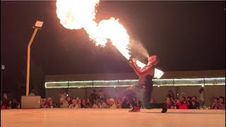รีวิวการแสดงไฟโชว์ที่ ดูไบ【ドバイ】ヤバすぎでしょ！流石ドバイのファイヤーダンスを見てきた！【Dubai】ultimate fire dance in dubai