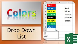 How To Add Color into Drop Down List In Excel