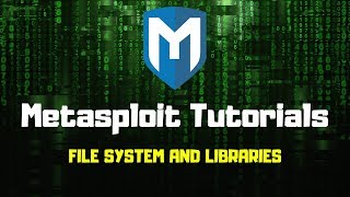 what is File System and Libraries in metasploit