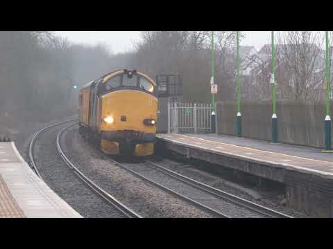37610'tnt'37421'sb Derby RTC Bristol Kingsland test train Tamworth 22'2'23