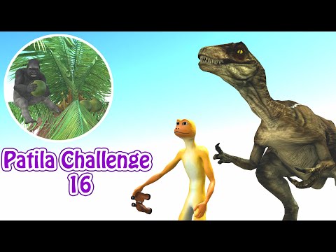 Patila Challenge 16. Patila - Missed The Stranger Dinosaur & Gorilla Animated Short Film.
