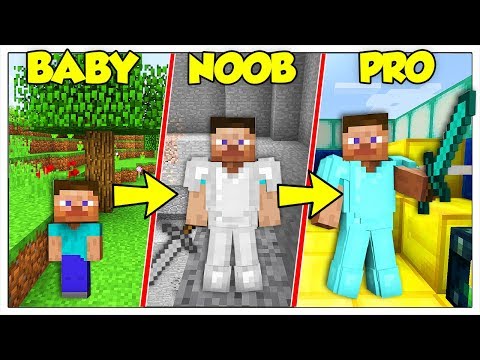 LA STORIA DELLA VITA DI STEVE DA NOOB A PRO! - Minecraft ITA